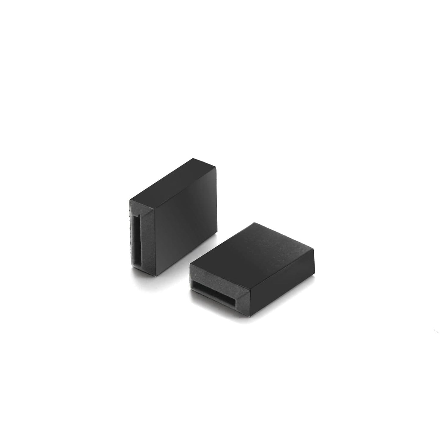 Rectangular silicone cap for masking electrical tabs during coating and painting, temperature-resistant up to 250°C