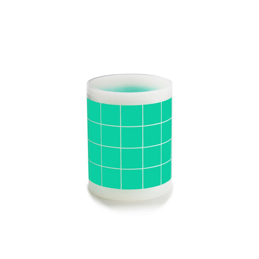 Square green polyester masking die-cuts for powder coating and painting